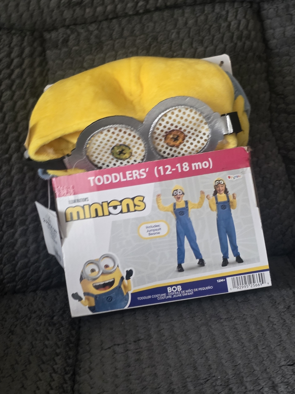 Minions Toddler Bob Yellow Plush Hat Costume Accessory 12-18m